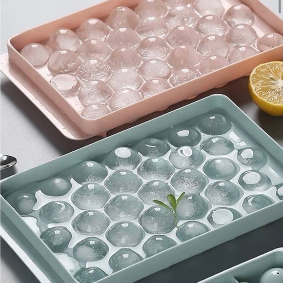Other - 🌸 New 🌸 2 pc Ice Maker Multi-grid Pink/Blue Trendy Ice Ball Mold